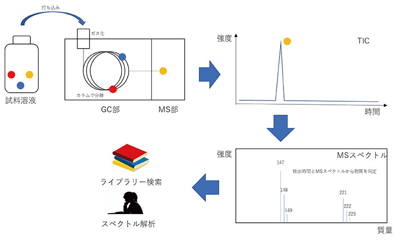 ガスクロマトグラムの解釈